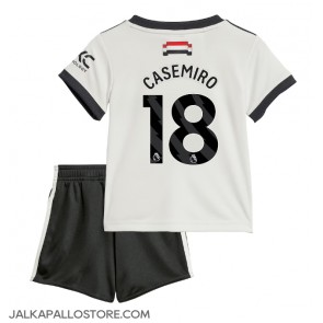 Manchester United Casemiro #18 Kolmaspaita Lapsille 2024-25 Lyhythihainen (+ shortsit)